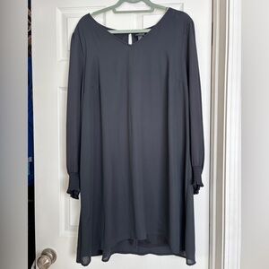 Worthington Sleeved Black Dress